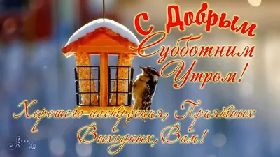 Доброе утро суббота зима #16