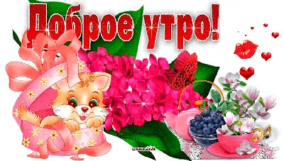 ДОБРОЕ УТРО! 🌻🦋🌼💐🌞🌿🌼🦋🌻 УЛЫБНИСЬ НОВОМУ ДНЮ! 😄