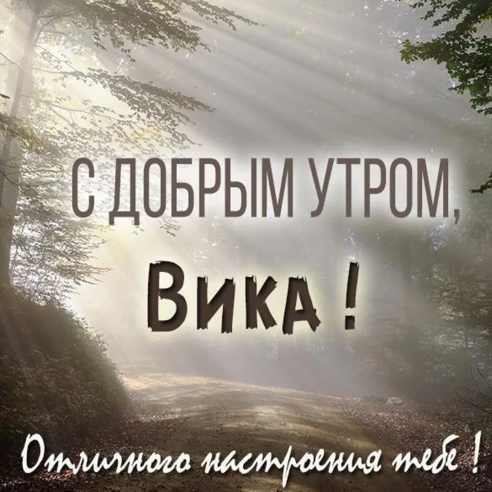 Доброе утро вика