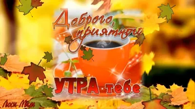 Идеи на тему «Доброе утро.Осень» (900+) в 2024 г | доброе утро, открытки,  осенние картинки