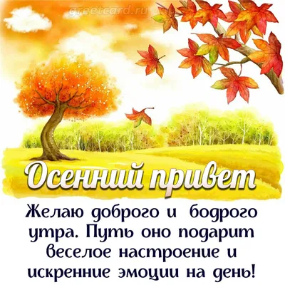 Картинки "Хорошего осеннего дня" (65 открыток) • Прикольные картинки и  позитив