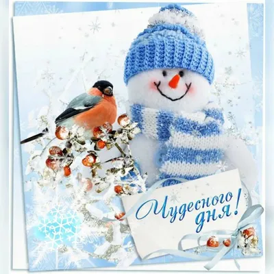 Добрый день! #позитив #открытка #хорошеенастроение #добрыйдень #зима ❄️☃️❄️  - YouTube
