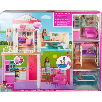 Кукольный Супер дом для Барби с секретом БЕЗ МЕБЕЛИ - 3202