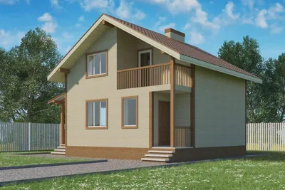 Щитовой дом с мансардой 9х7 - строительство в Мск и МО - цена от 779000  рублей