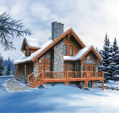 Дома в стиле шале - Деревянные дома (срубы)