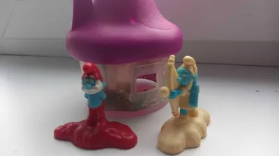 Домик Смурфиков со Смурфити (Smurfs Mushroom House with Smurfette) купить  заказать киев украина