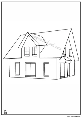 как нарисовать дом карандашом поэтапно | Рисунки дома, Дом, Современный  дизайн экстерьера дома