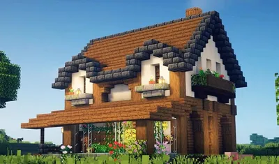 Дом-в стиле Хай-тек в Майнкрафт | Minecraft house plans, Easy minecraft  houses, Minecraft houses