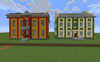 Apartment building Многоквартирный дом Minecraft Map