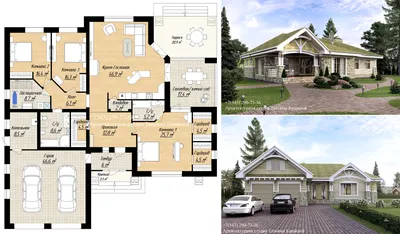Готовые проекты одноэтажных домов в Минске и Гомеле - 