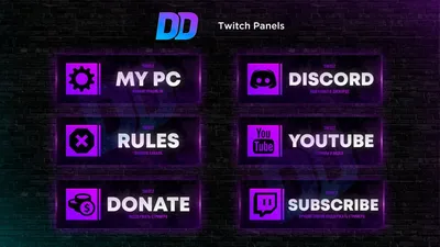 Free Twitch Panels - Maker and Templates | Nerd Or Die