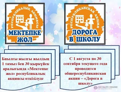 С 1 августа по 30 сентября в стране проводится республиканская акция "Дорога  в школу" » КГУ «Общеобразовательная школа № 125» Управления образования  города Алматы