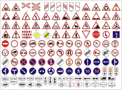 Дорожные знаки в картинках их обозначения с пояснениями 2023 года