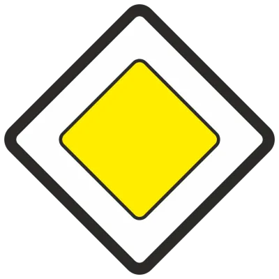 Знак ПДД "Главная дорога" — зона действия и номер