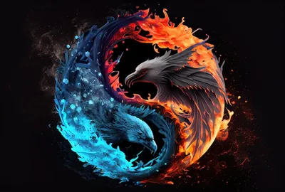 Dragon vs. Phoenix | Пикабу