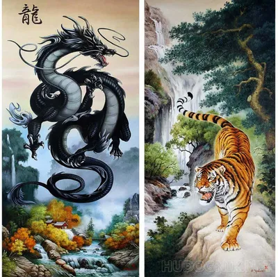 Тигр и Дракон | Tiger art, Skateboard art design, Dragon tattoo images