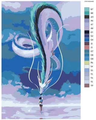 Картина по номерам "Аниме. Дракон", на холсте с подрамником, 40 х 50 см  купить по цене 699 ₽ в интернет-магазине KazanExpress