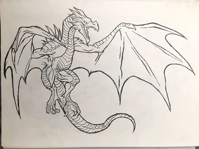 Как нарисовать дракона карандашом поэтапно. Мастер класс с объяснением. -  YouTube