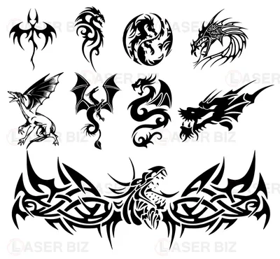 Эскиз тату дракон и цветы | Блог про татуировки  | Татуировки,  Японские татуировки дракона, Эскиз тату