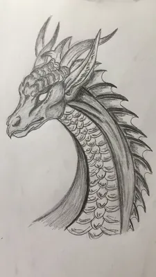 the Dragon 🔥🔥 | Рисунок замка, Рисунки драконов, Рисунок дракона