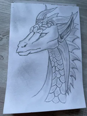 Мультяшный дракон нарисованный карандашом - 52 фото