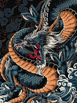 Китайский дракон в мультяшном стиле - 62 фото