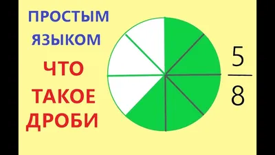 Дроби — как объяснить ребенку действия с дробями