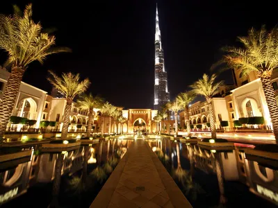 Обзорная экскурсия ночной Дубай с прогулкой на катере. Экскурсии по Дубаю.  ОАЭ
