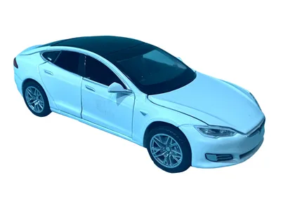 ᐉ Машинка металлическая Автопром Tesla Model S  свет/звук/двигающиеся  элементы Белый (6614)