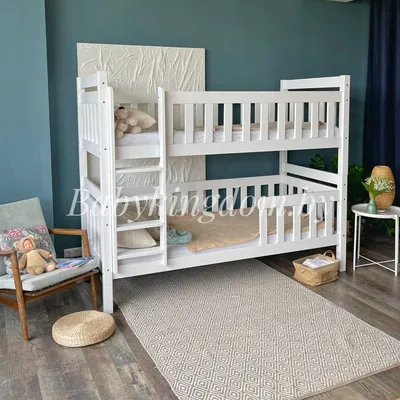 Кровать "Авалон" двухъярусная с прямой лестницей – купить в Москве |  Интернет-магазин мебели «Мебельград»
