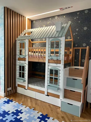 Вариант 9 Двухъярусная кровать "Соня" с прямой лестницей – купить в Москве  | Интернет-магазин мебели «Мебельград»