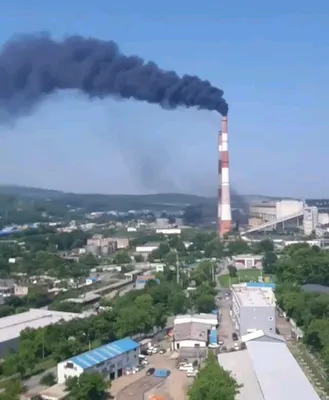 Черный дым повалил из трубы ТЭЦ-2 в Новосибирске -  - НГС.ру