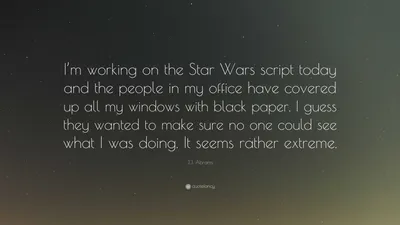 Джей Джей Абрамс цитата: «Я думаю, что даже если вы задаетесь вопросом, собираются ли когда-нибудь поцеловаться два персонажа, осознание неизбежности является частью…»