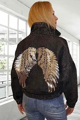 Джинсовая куртка для девочек с рисунком на спине – лучшие товары в  онлайн-магазине Джум Гик