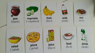 Иллюстрация 5 из 19 для Еда и напитки. Учим английские слова. Развивающие  карточки | Лабиринт - игрушки.