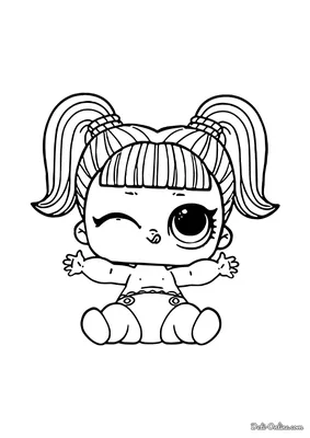 кукла лол единорог раскраска | Unicorn coloring pages, Baby coloring pages,  Lol dolls