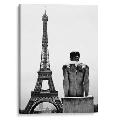Картина “Эйфелева башня в черно-белых цветах” | PrintStorm