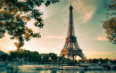 Обои эйфелева башня, Париж, день, аллея картинки на рабочий стол, раздел  город - скачать
