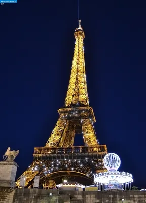 Обои Париж, вечер, Эйфелева башня картинки на рабочий стол, раздел город -  скачать