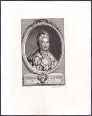 Прижизненный портрет Императрицы Екатерины Великой.