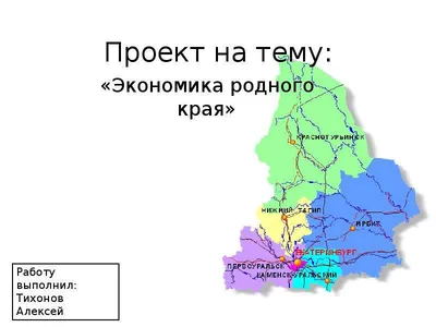 Проект по окружающему миру: "Экономика родного края"