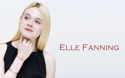 Elle Fanning Wallpaper 4K, Портрет, Красивая девушка