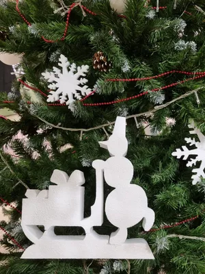 Украшение на праздник Набор - елка, олень, снеговик с подарками 50 см  купить по выгодной цене в интернет-магазине OZON (416603872)