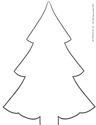 Раскраски ёлки, Раскраска Раскраски Новогодняя елка шаблон для вырезания из  бумаги шаблон для вырезания елки Елка.