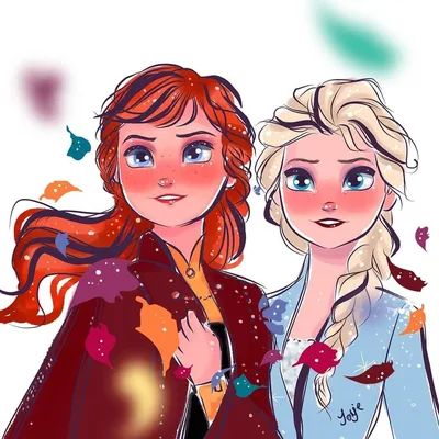 Маленькие #Анна #Эльза #Арт | Холодное сердце/ Frozen | ВКонтакте