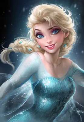 Фото Снежная королева Эльза / The Snow Queen Elsa из мультика Холодное  сердце / Frozen