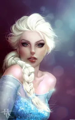 Фото Портрет Elsa / Эльзы из мультфильма Холодное сердце / Frozen