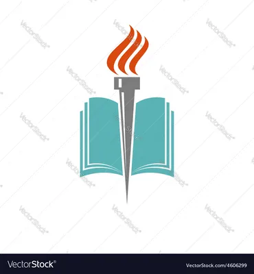 Simple ebook logo design electronic library icon Vector Image