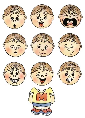 Карточки эмоции для детей (62 фото) | Для детей, Разное, Дети
