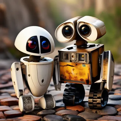 Набор фигурок Валли и Ева Wall-E и EVE (6-10см) купить в интернет-магазине  Джей Той